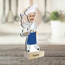 Chef Personalized Caricature Photo Stand