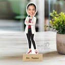 Lady Doctor Personalized Caricature Photo Stand