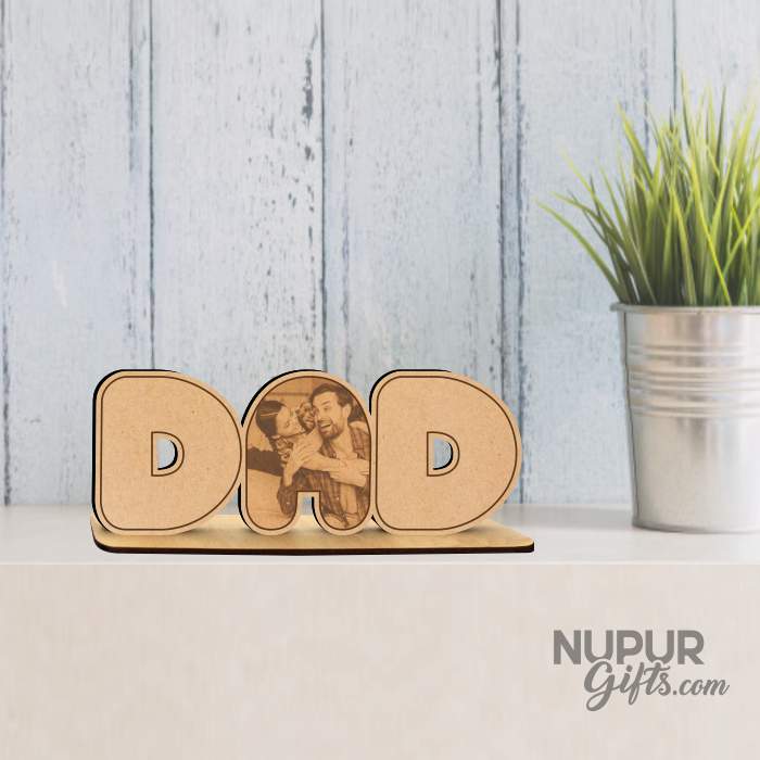 Father | DAD Personalized Engraved Photo Stand by Nupur Gifts