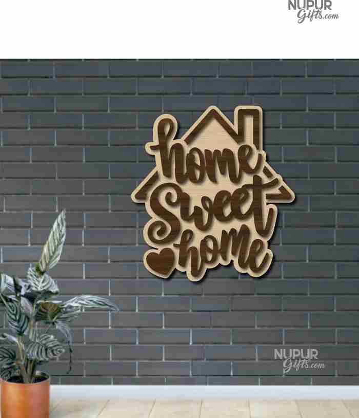 Home Sweet Home - Home Decor Wall Art by Nupur Gifts