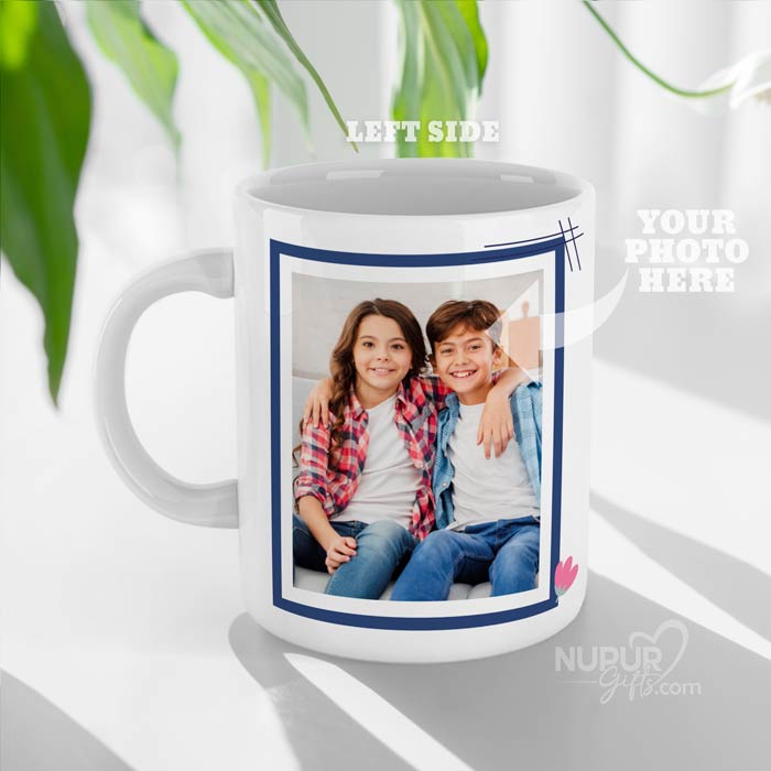 Sister is The Perfect Best Friend Personalized Photo Mug for Brother Sister