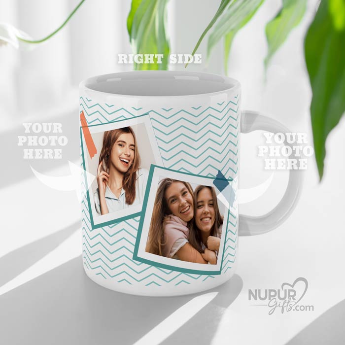 Personalized Photo Mug for Sisters