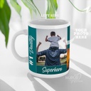 Best Father | Superhero Personalized Photo Mug