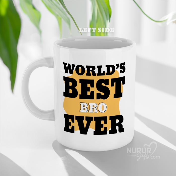 World's Best Brother Ever Personalized Photo Mug by Nupur Gifts