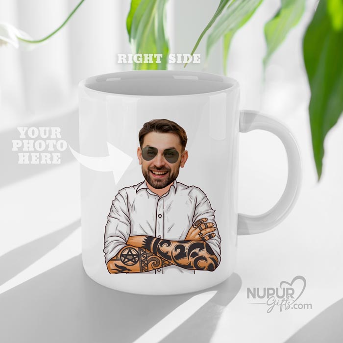 Swag Vala Bhai Personalized Caricature Photo Mug by Nupur Gifts