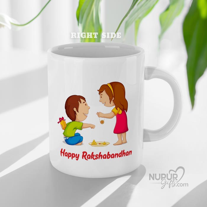 Rakshabandhan Personalized Caricature Photo Mug for Brother Sister