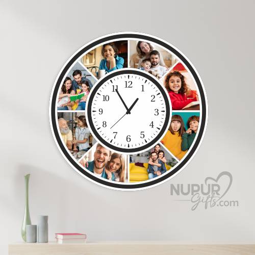 Personalized Photo Wooden Clock