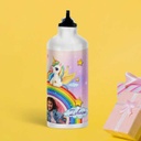 Unicorn Personalized Photo Water Bottle - Metal