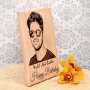 Happy Birthday Engraved Wooden Customized Photo Frame by Nupur Gifts