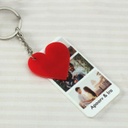Customized Photo &amp; Name Keychain with Heart by Nupur Gifts