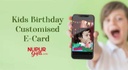 Birthday Customized E - Card Video for Kids