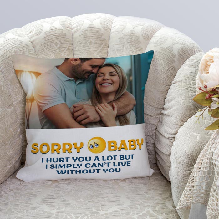 Sorry Customized Cushion by Nupur Gifts