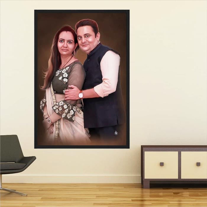 Digital Oil Painting Soft Copy Photo by Nupur Gifts