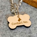 Engraved Customized Bone Shaped Pet Tag by Nupur Gifts