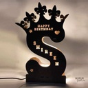 Wooden Name Alphabet Personalized Led Lamp by Nupur Gifts