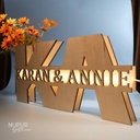 Wooden Alphabets with Name Personalized Night Light Lamp by Nupur Gifts