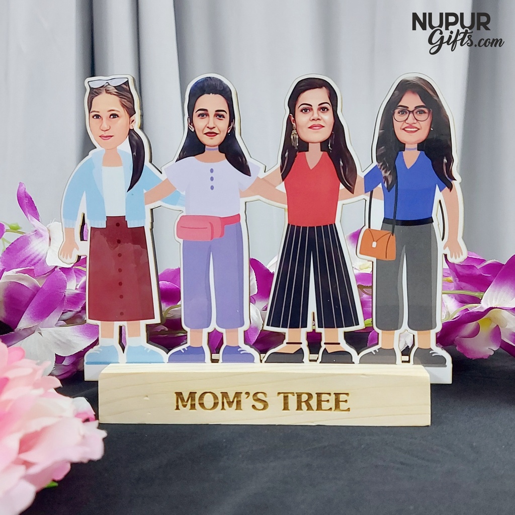 Personalized Caricature Photo Stand Friends