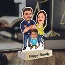 My Happy Family Personalized Caricature Photo Stand