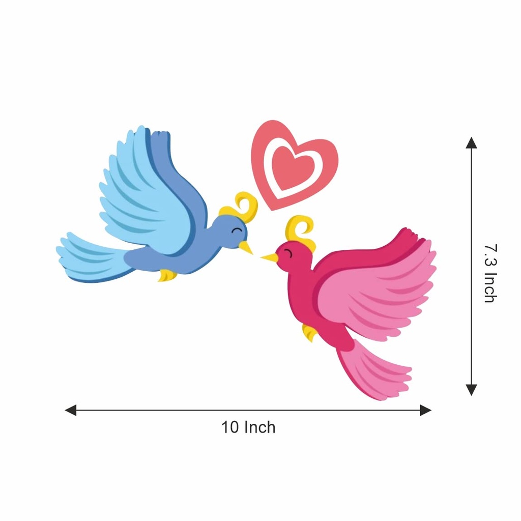 “Cute Love Birds” Wall Decoration/Wall Hanging/Decoration/Bedroom/Study Room/Home Decor