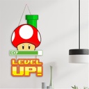 “Mario EXP” Wall Decoration/Bedroom Hangings/Gaming Room/Home Decor/Gamer Quotes/Gaming Decor