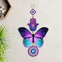 “Harmony Butterfly Evil Eye” Hanging for Home decor/positive energy/Hamsa Hand/Evil Eye/Handcrafted Item/Wall Art/Decor/House Decor/Offices/Decoration/Good Luck Charm/Prosperity