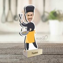 Chef Personalized Caricature Photo Stand