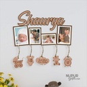 Baby Photo Frame for Kids Room Decor | Personalized with Photos &amp; Birth Stats Information