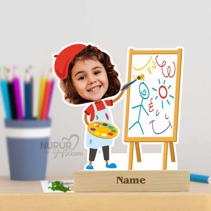 Painter | Artist Personalized Caricature Photo Stand for Creative Kids