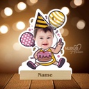 Birthday Personalized Caricature Photo Stand for Babies | Kids