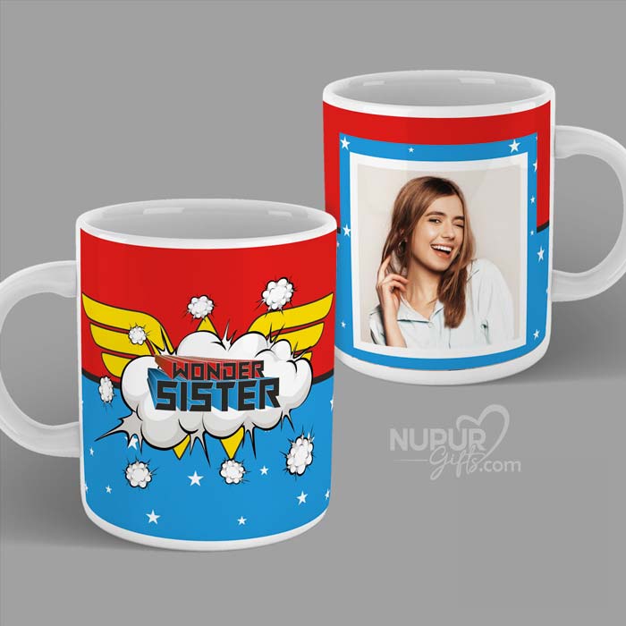 Wonder Sister Personalized Photo Mug