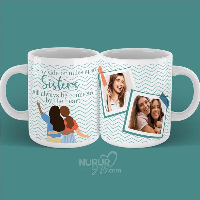Personalized Photo Mug for Sisters
