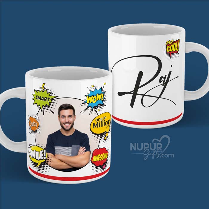 Personalized Mug with Name &amp; Photo on Special Occasion