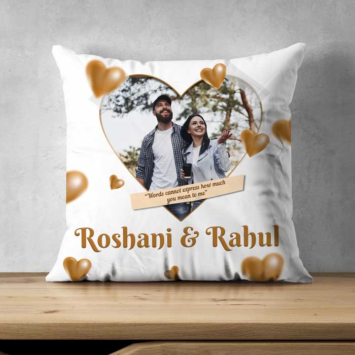 Couple Customized Photo Cushion