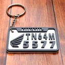 Number Plate Customized Keychain