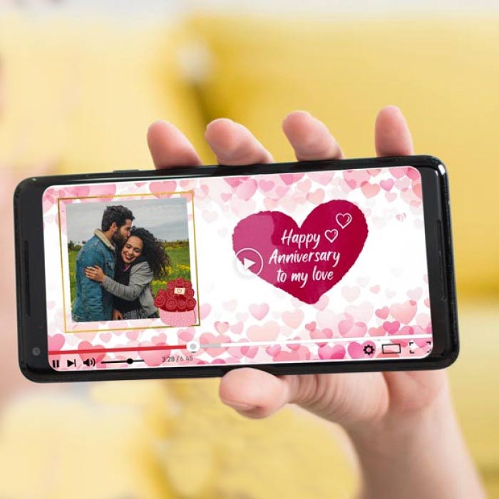 Customized Anniversary Surprised Video Message