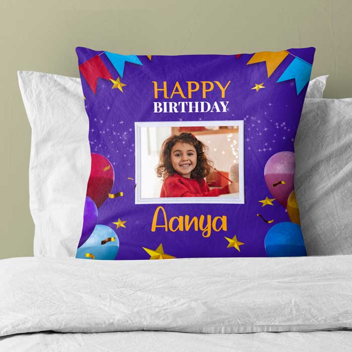 Birthday Customized Photo Cushion