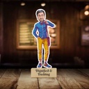 Dignified &amp; Dashing / Epic /  Personalized Caricature Photo Stand