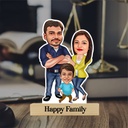 My Happy Family Personalized Caricature Photo Stand