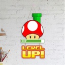 “Mario EXP” Wall Decoration/Bedroom Hangings/Gaming Room/Home Decor/Gamer Quotes/Gaming Decor