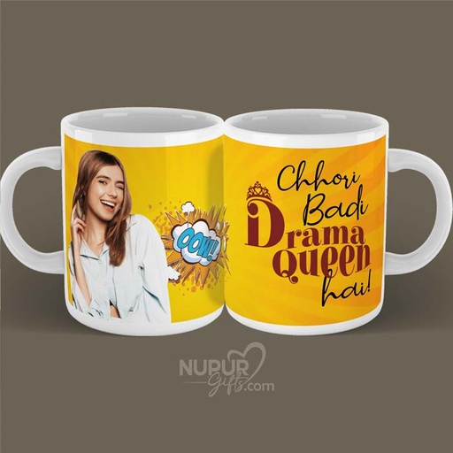 [mug22] Drama Queen Personalized Photo Mug