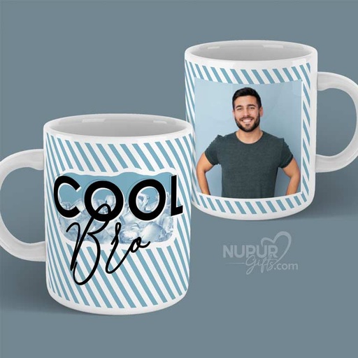 [mug35] Cool Bro Personalized Photo Mug
