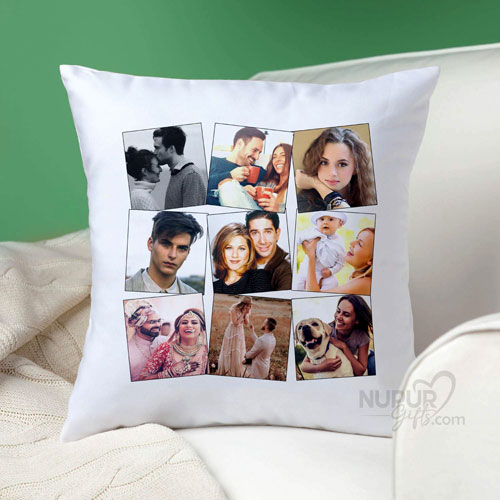 [c1] Personalised Photo Collage Cushion