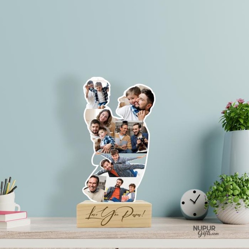 Father and Son/Daughter Photo Collage Stand