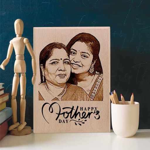[eg4] Mother's Day Engraved Wooden Customized Photo Frame