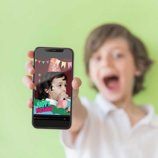 [ec2] Birthday Customized E - Card Video for Kids