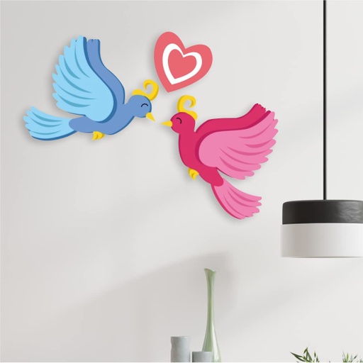 [HD4] “Cute Love Birds” Wall Decoration/Wall Hanging/Decoration/Bedroom/Study Room/Home Decor