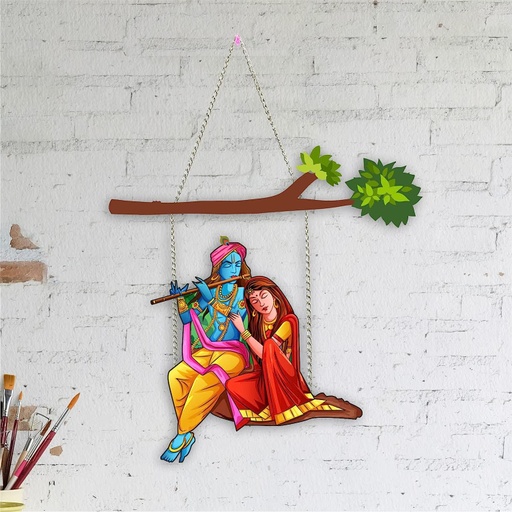 [DD4] “Radhe Krishna Swinging” Wall Decoration/Bedroom Hangings/Room/Home Decor/Indian Ethnic Decor/Wall Hanging