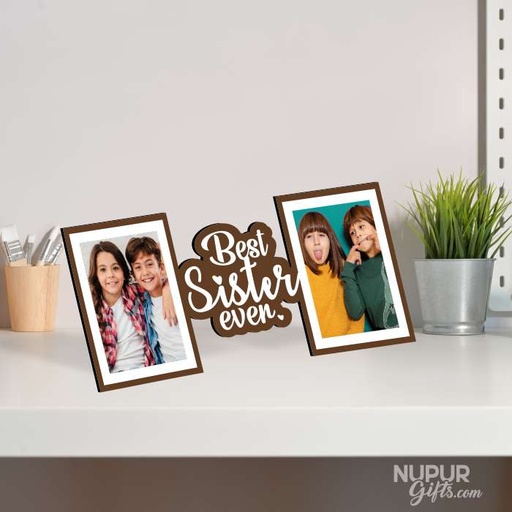 Best Sister Ever Personalized Photo Frame Gift for Sister