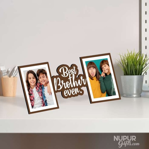 Best Brother Ever Personalized Photo Frame Gift for Brother