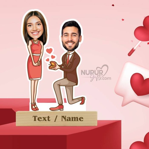 [cari30] Proposal Personalized Caricature Photo Stand for Couple